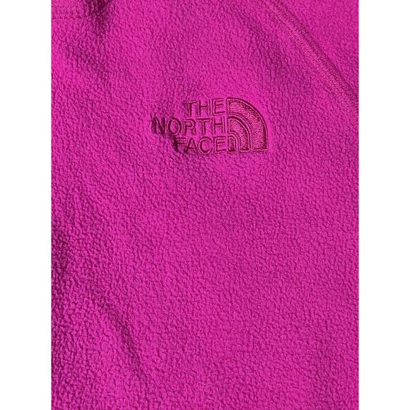 The North Face Hooded Fleece Jacket Pink Girls Size 14/16 Large, Full Zip - Picture 4 of 8